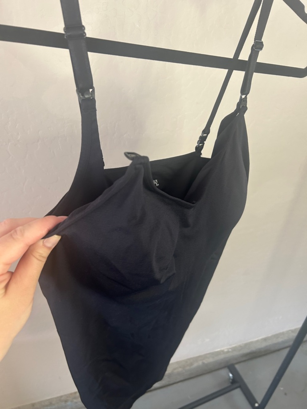 XXL Destination Maternity Black Nursing Cami Tank Top Adjustable Straps - Picture 2 of 9